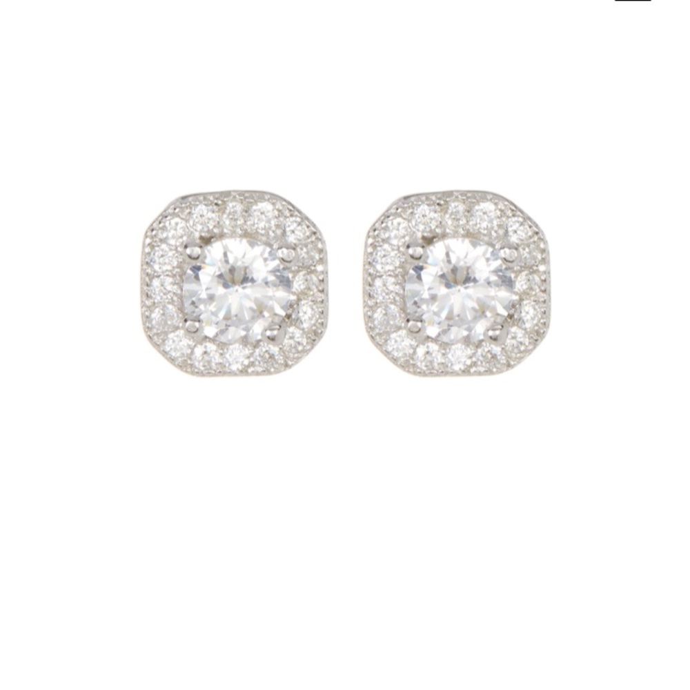 Adornia Sterling Silver Swarovski Crystal Earrings